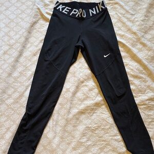 Nike Pro Black Mesh Panel Leggings